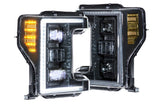 FORD SUPER DUTY (17-19): XB HYBRID LED HEADLIGHTS PAIR LF554