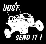 JUST SEND IT Vinyl Decal 5x6 Can-am x3
